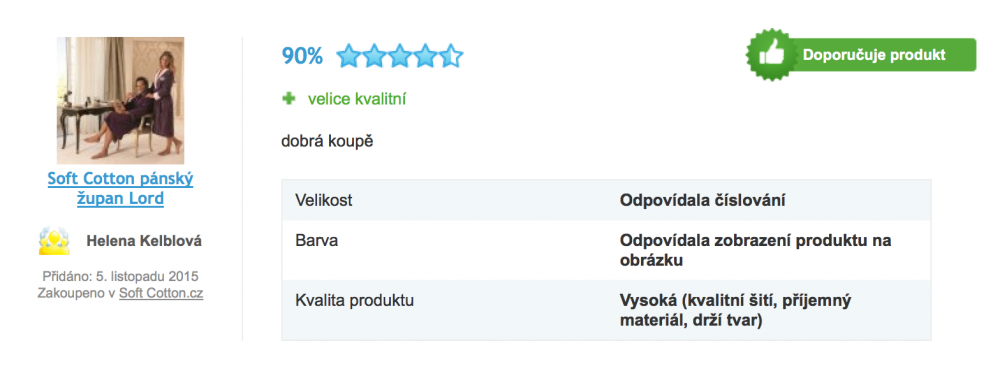 Recenze županu LORD Recenze županu LORD