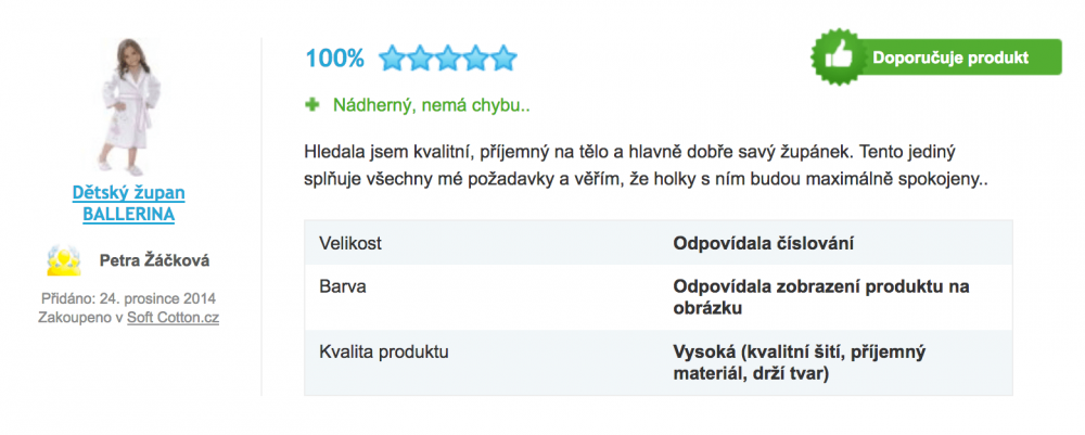 Recenze dětských županů Recenze dětských županů