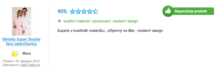 Recenze univerzálního županu DOUBLE FACE Recenze univerzálního županu DOUBLE FACE